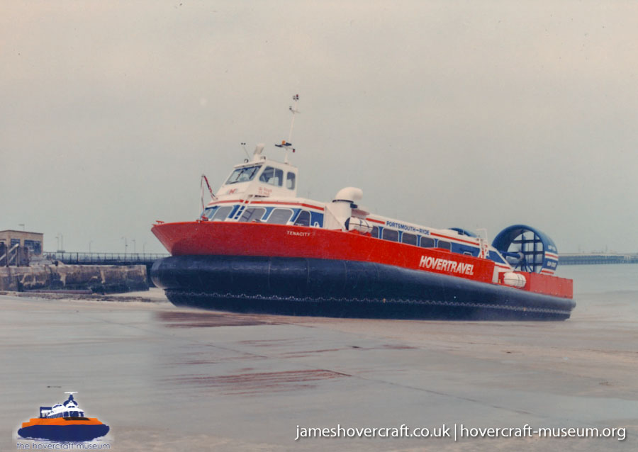 AP1-88 hovercraft at Ryde hoverport -  (credit: The <a href='http://www.hovercraft-museum.org/' target='_blank'>Hovercraft Museum Trust</a>).